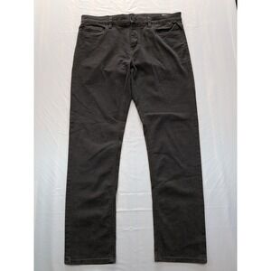 English Laundry Mens 34x32 Charcoal Grey 5-Pocket Stretch Twill Pants Academia
